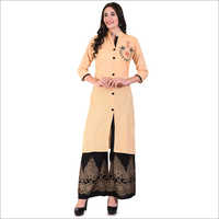 Embroidery Long Palazzo Kurti